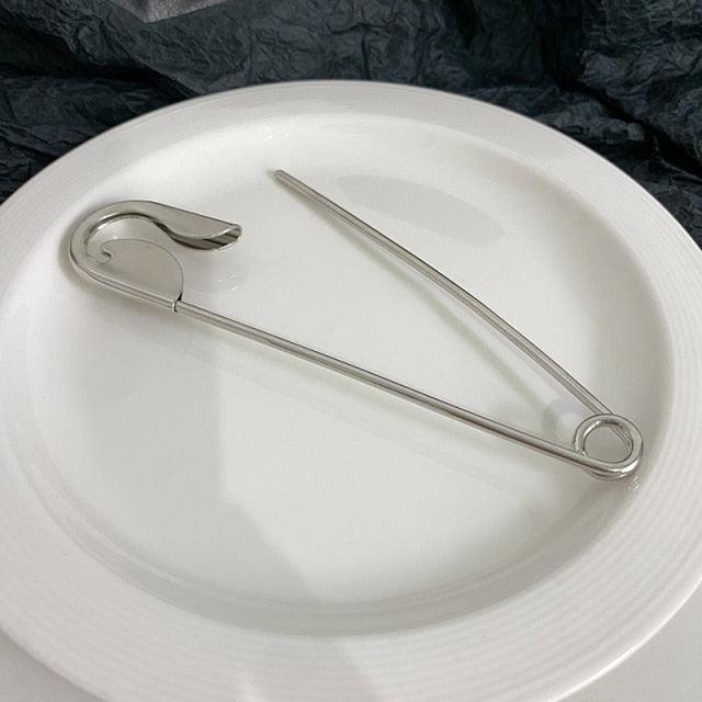 Woman Trendy Silver Pin Minimalist Dainty Design Hair Claws Women Hair Clips Fashion Hairpins Women Hair Accessories Hairgrip Barrettes Headwear